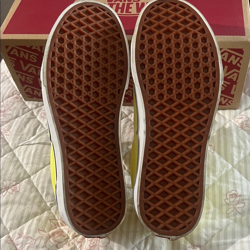 Vans Bright Yellow Lace-Up Sneakers - Picture 4 of 5